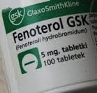 FENOTEROL Thuốc chủ vận beta2 chọn lọc; thuốc giãn phế quản.